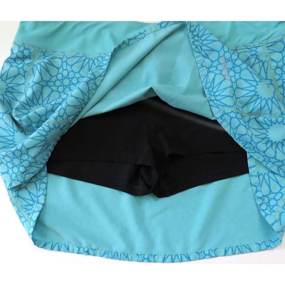 Patagonia Women's  Nine Trails Skort Turquoise with Mandala Print  Small - Picture 4 of 8